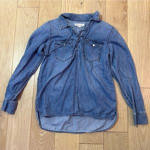 Madewell Jean Long Sleeved Shirt | Size: XXS